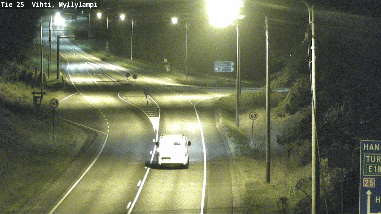 Weather Camera Image Väg 25 Lojo Myllylampi, Lohja, Uusimaa