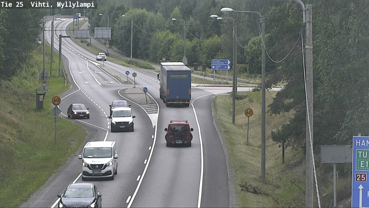 Weather Camera Image Road 25 Lohja Myllylampi, Lohja, Uusimaa