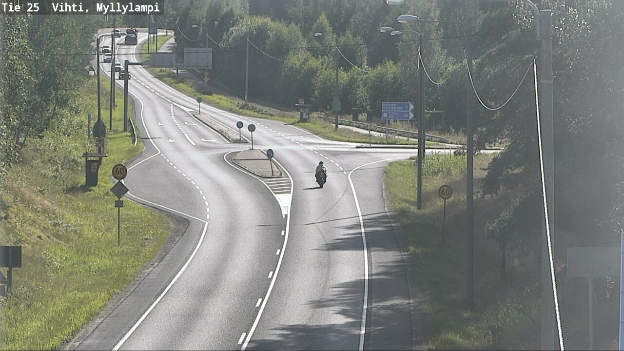 Weather Camera Image Väg 25 Lojo Myllylampi, Lohja, Uusimaa