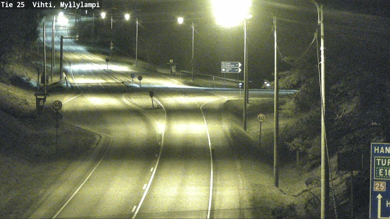 Weather Camera Image Road 25 Lohja Myllylampi, Lohja, Uusimaa
