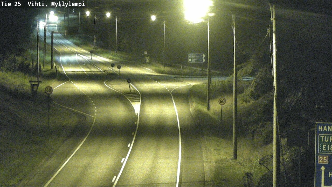 Weather Camera Image Väg 25 Lojo Myllylampi, Lohja, Uusimaa