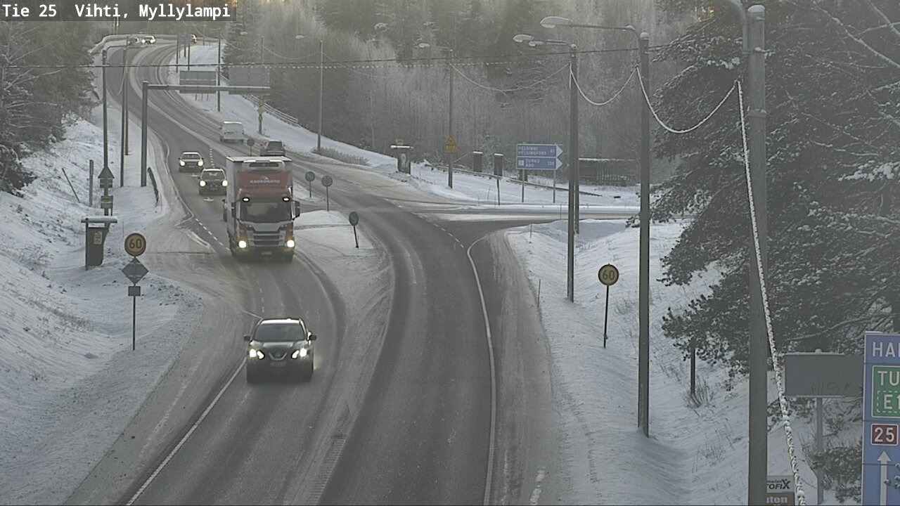 Weather Camera Image Road 25 Lohja Myllylampi, Lohja, Uusimaa