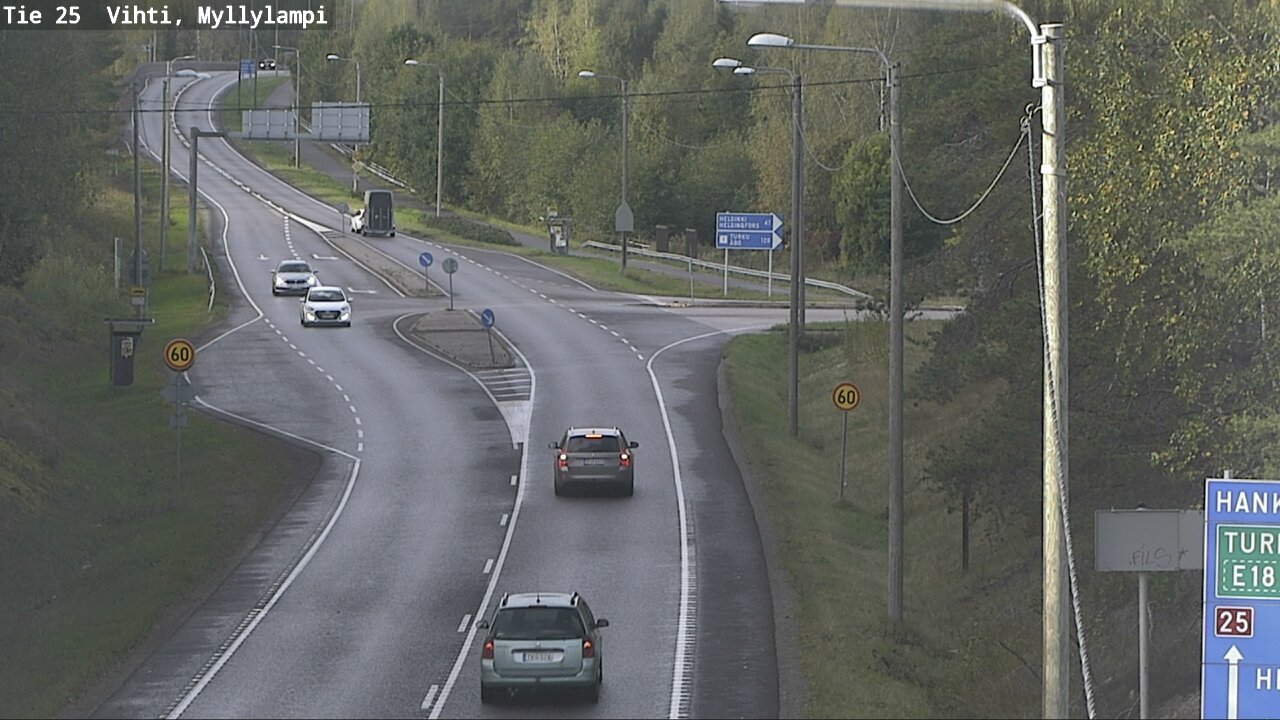 Weather Camera Image Road 25 Lohja Myllylampi, Lohja, Uusimaa