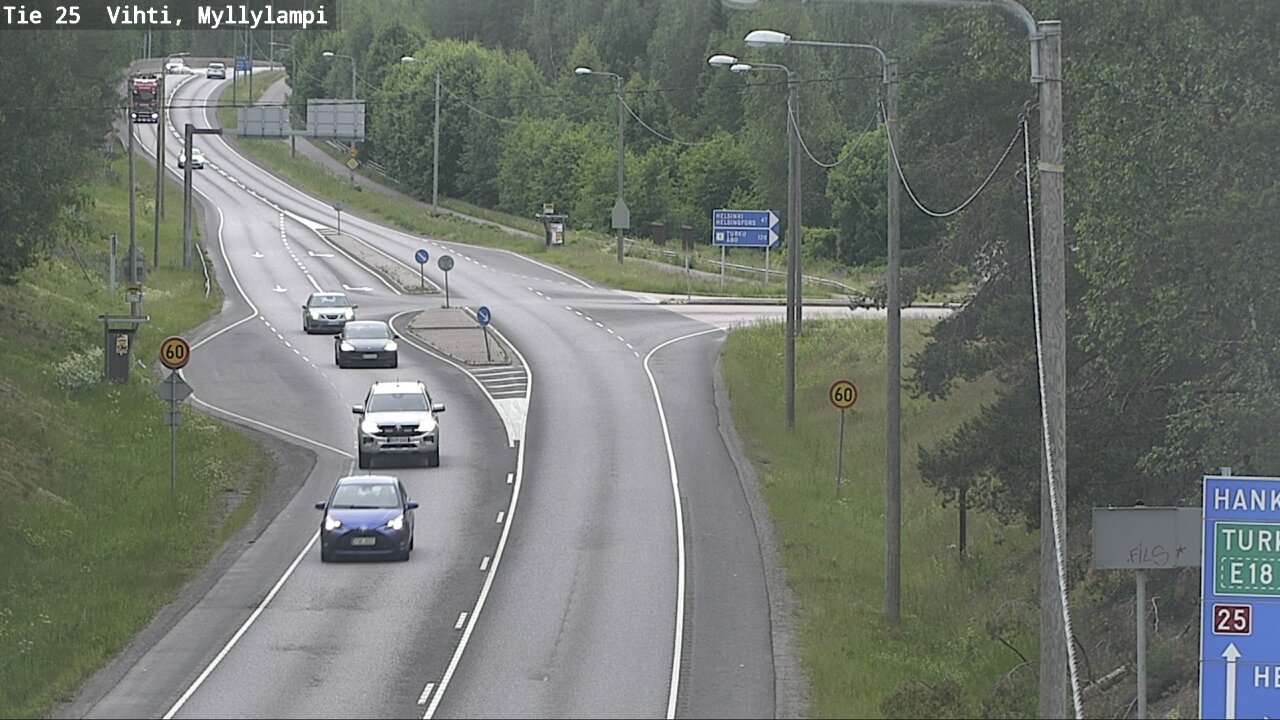 Weather Camera Image Road 25 Lohja Myllylampi, Lohja, Uusimaa