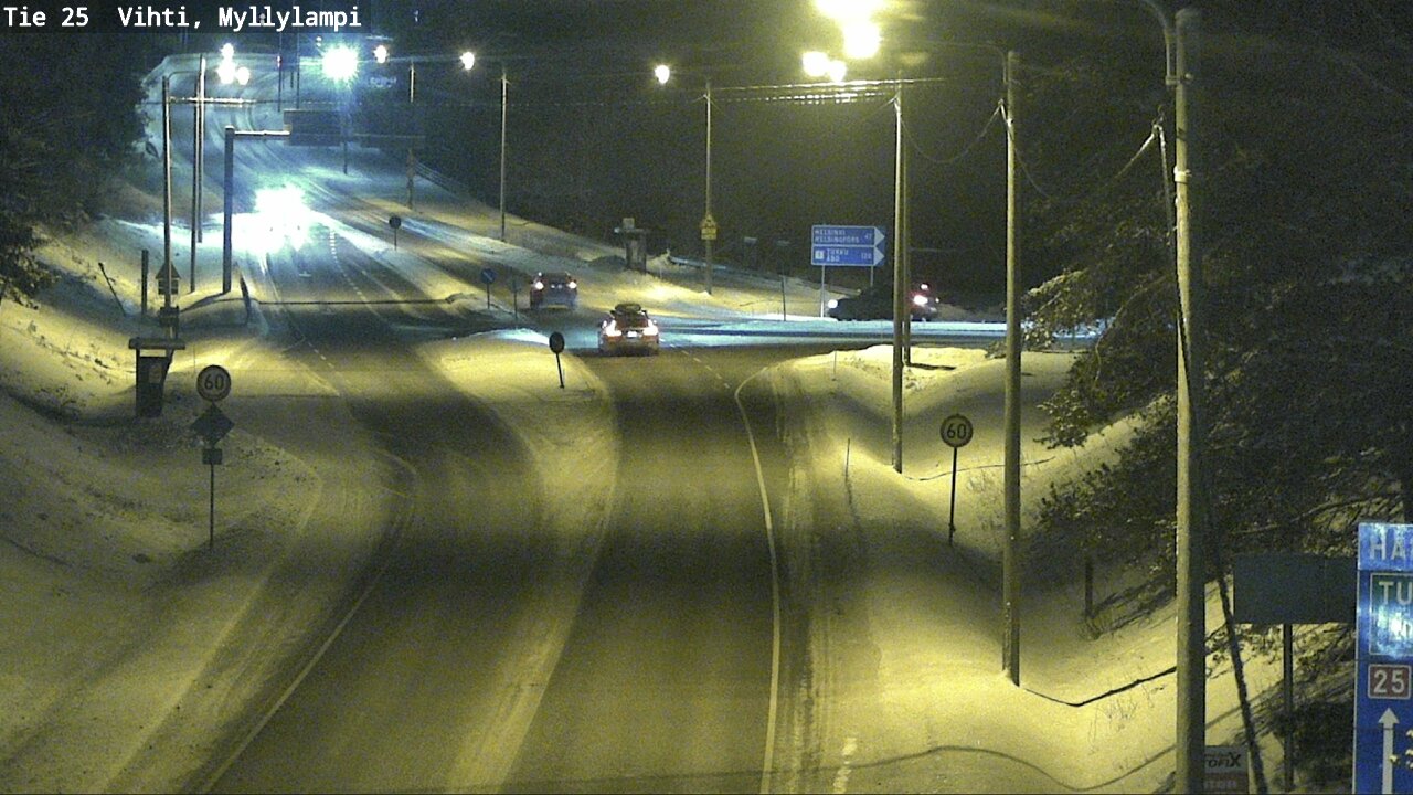 Weather Camera Image Road 25 Lohja Myllylampi, Lohja, Uusimaa