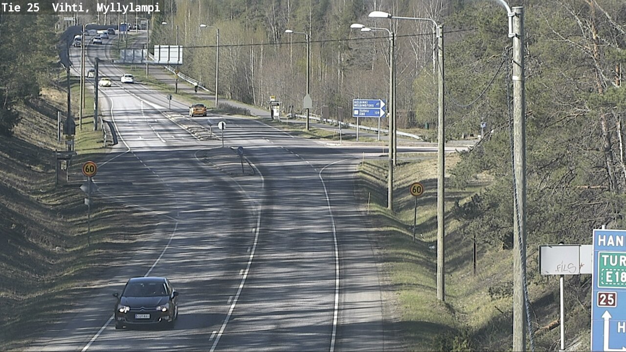 Kelikamerat Kuva Tie 25 Lohja Myllylampi, Lohja, Uusimaa