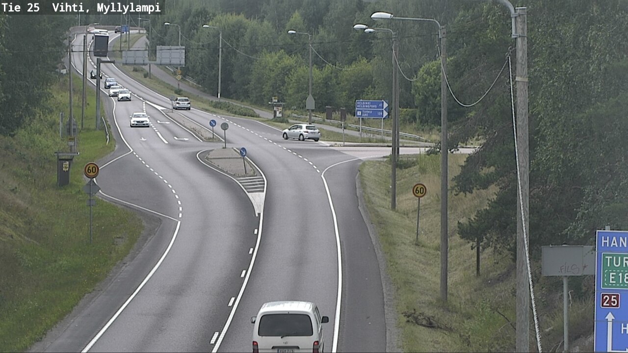 Weather Camera Image Road 25 Lohja Myllylampi, Lohja, Uusimaa