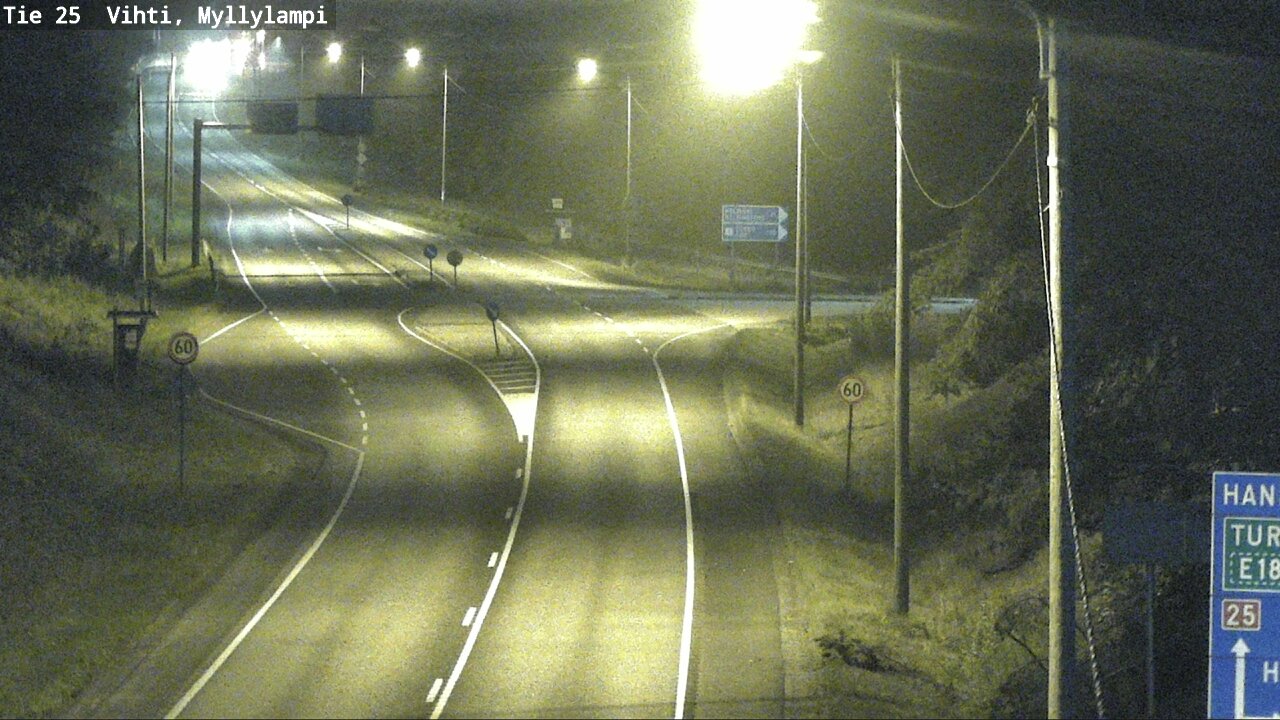Weather Camera Image Väg 25 Lojo Myllylampi, Lohja, Uusimaa
