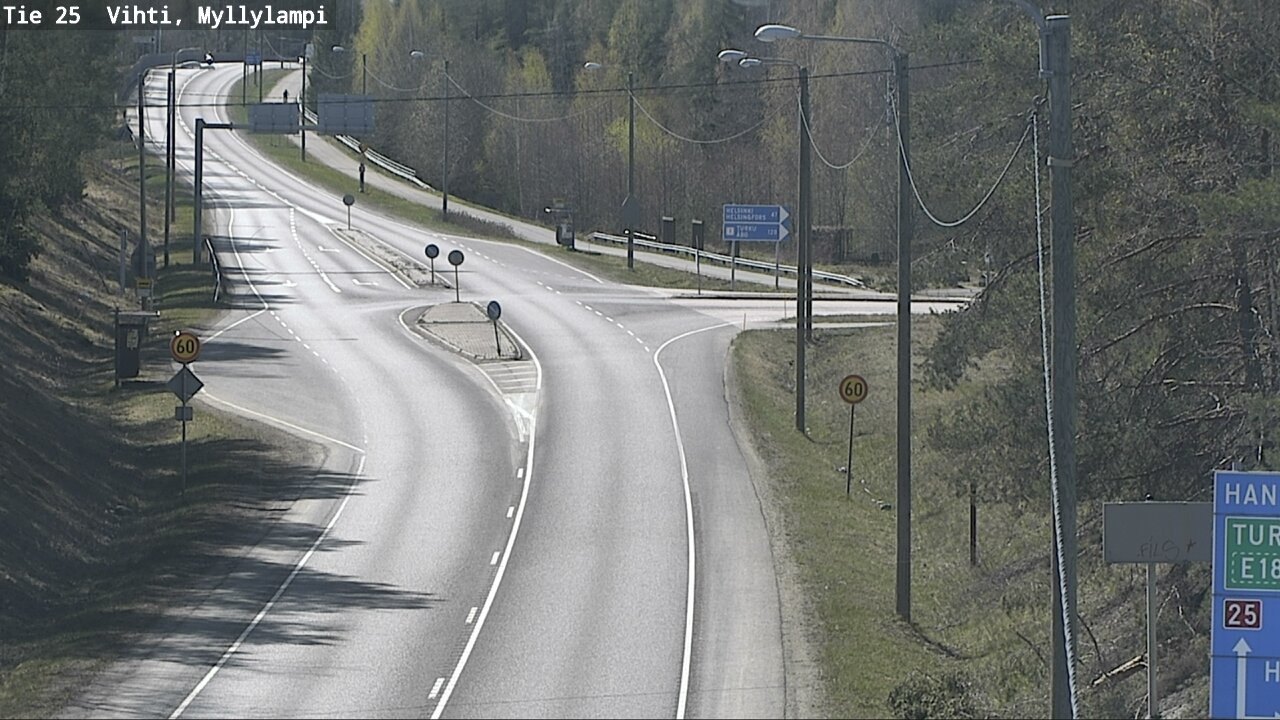 Kelikamerat Kuva Tie 25 Lohja Myllylampi, Lohja, Uusimaa