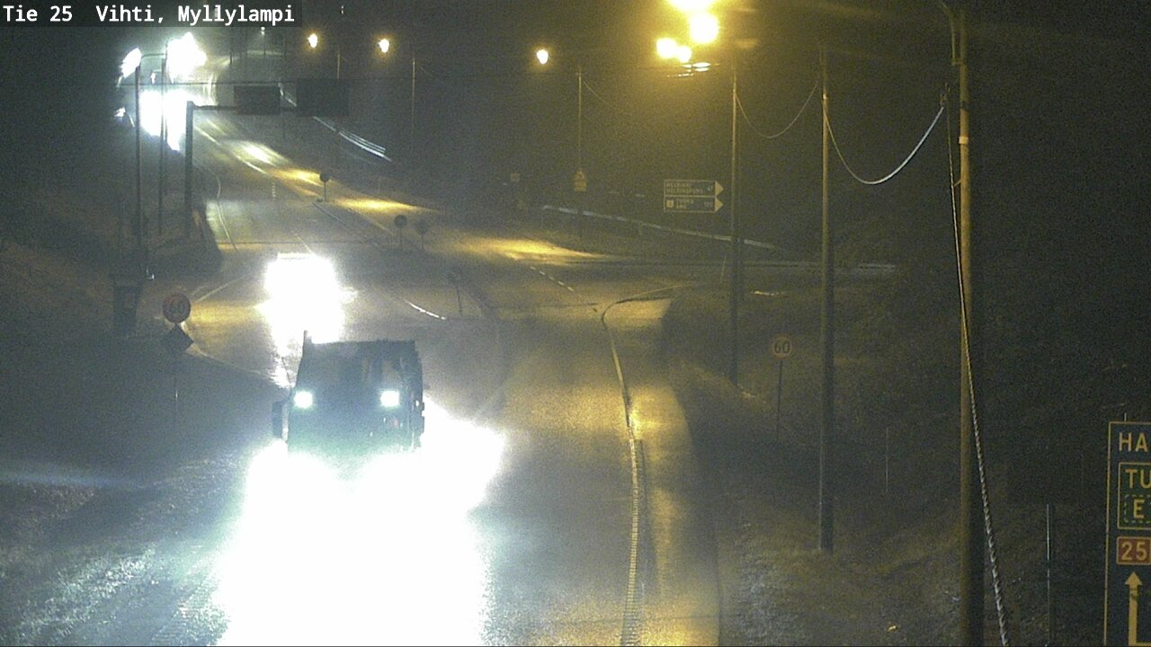 Weather Camera Image Väg 25 Lojo Myllylampi, Lohja, Uusimaa