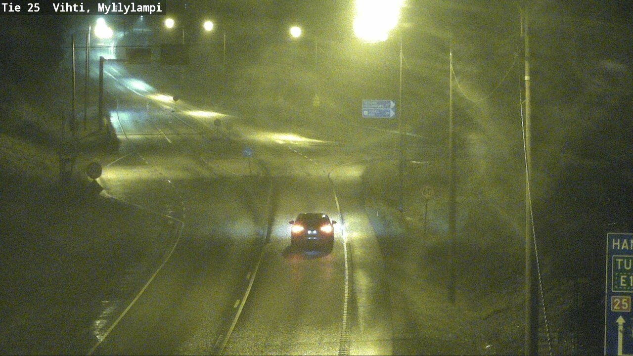 Weather Camera Image Väg 25 Lojo Myllylampi, Lohja, Uusimaa