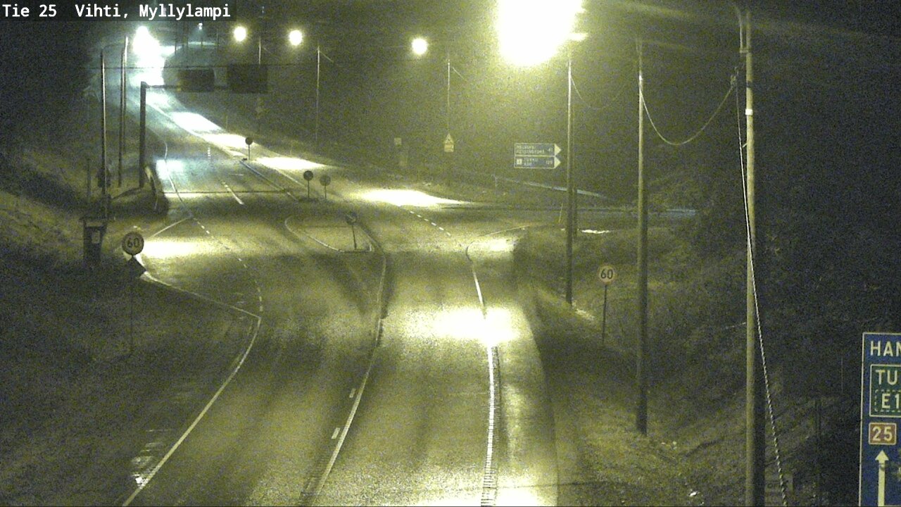 Weather Camera Image Väg 25 Lojo Myllylampi, Lohja, Uusimaa