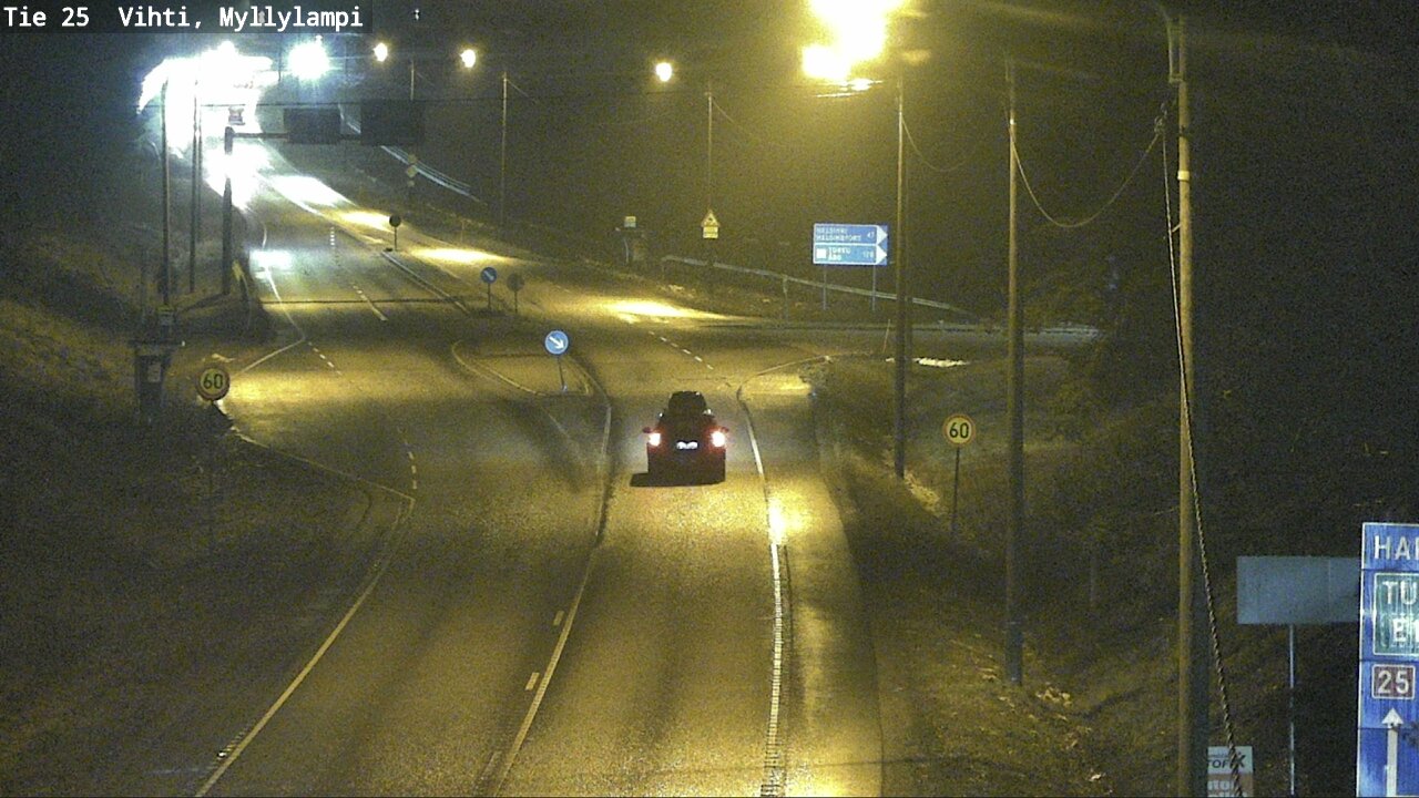 Weather Camera Image Väg 25 Lojo Myllylampi, Lohja, Uusimaa
