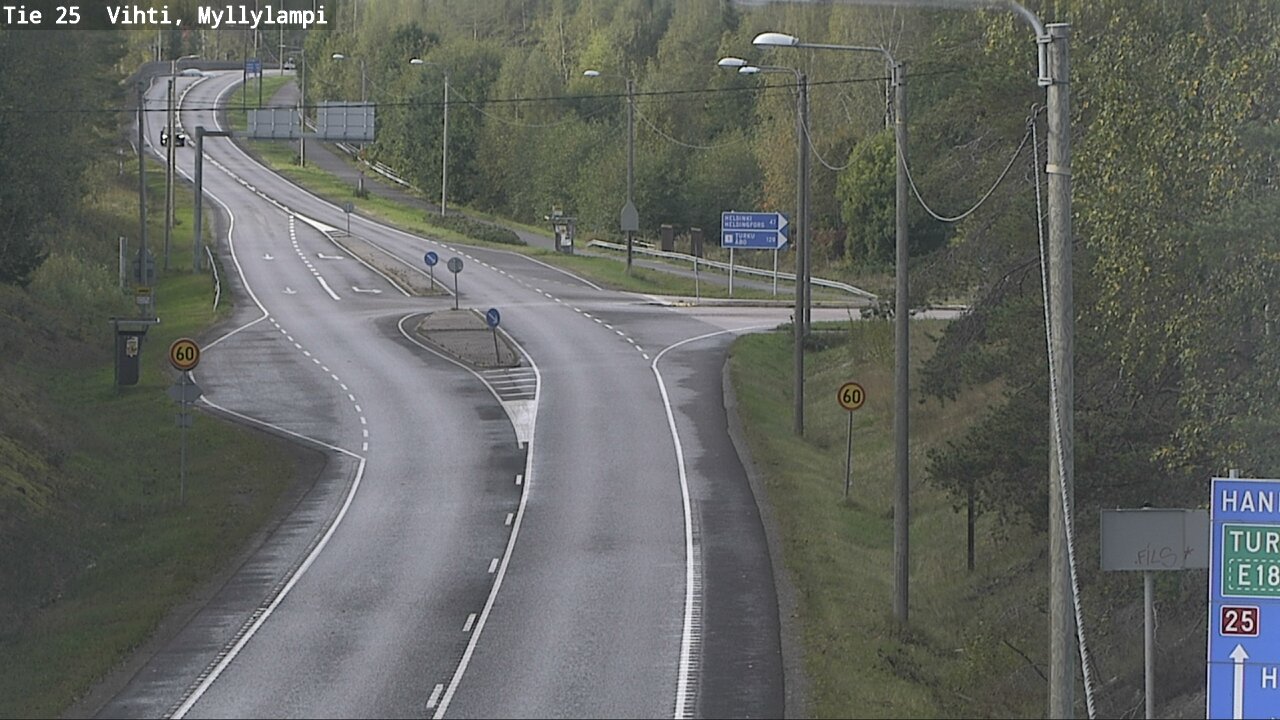 Weather Camera Image Road 25 Lohja Myllylampi, Lohja, Uusimaa
