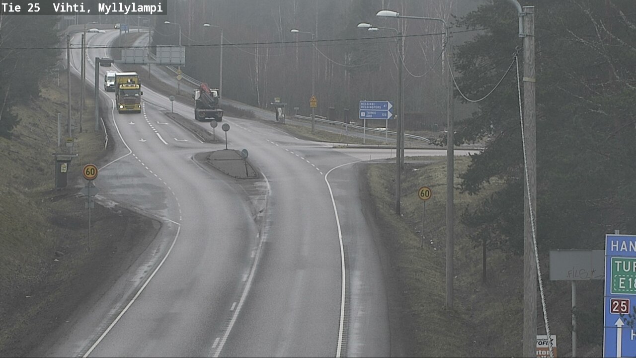 Weather Camera Image Road 25 Lohja Myllylampi, Lohja, Uusimaa