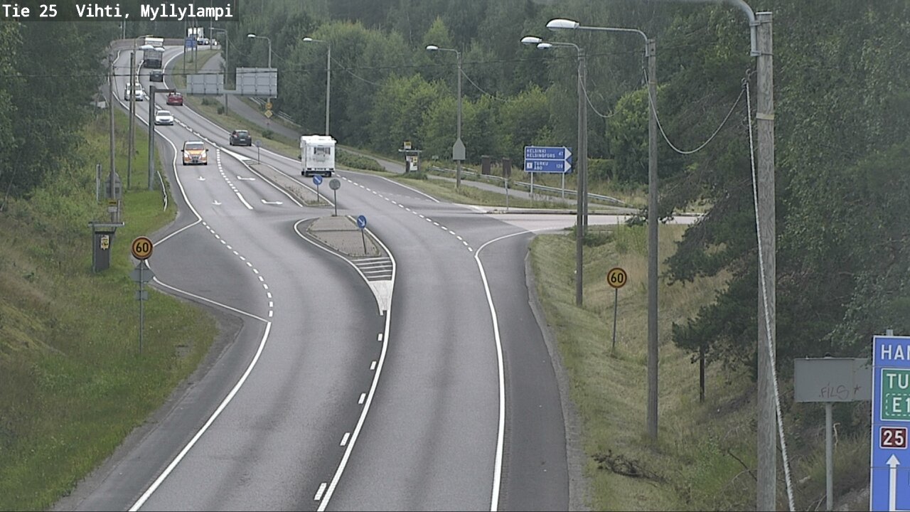Weather Camera Image Road 25 Lohja Myllylampi, Lohja, Uusimaa