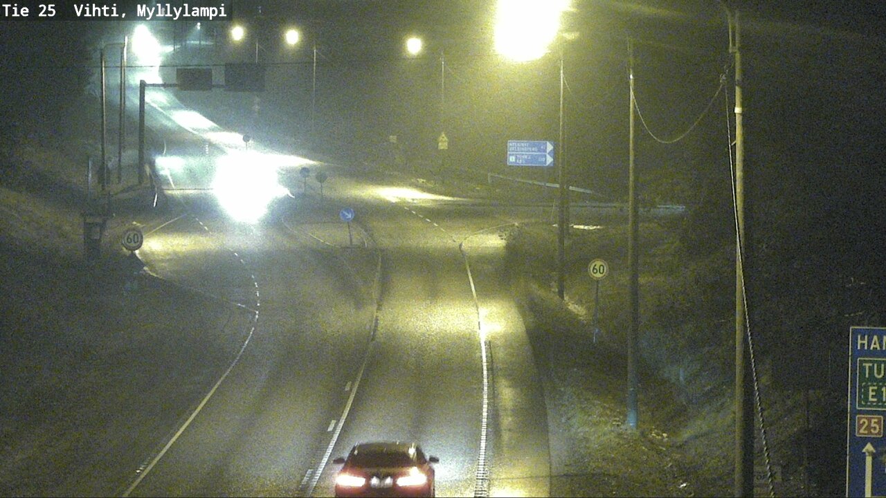 Weather Camera Image Väg 25 Lojo Myllylampi, Lohja, Uusimaa