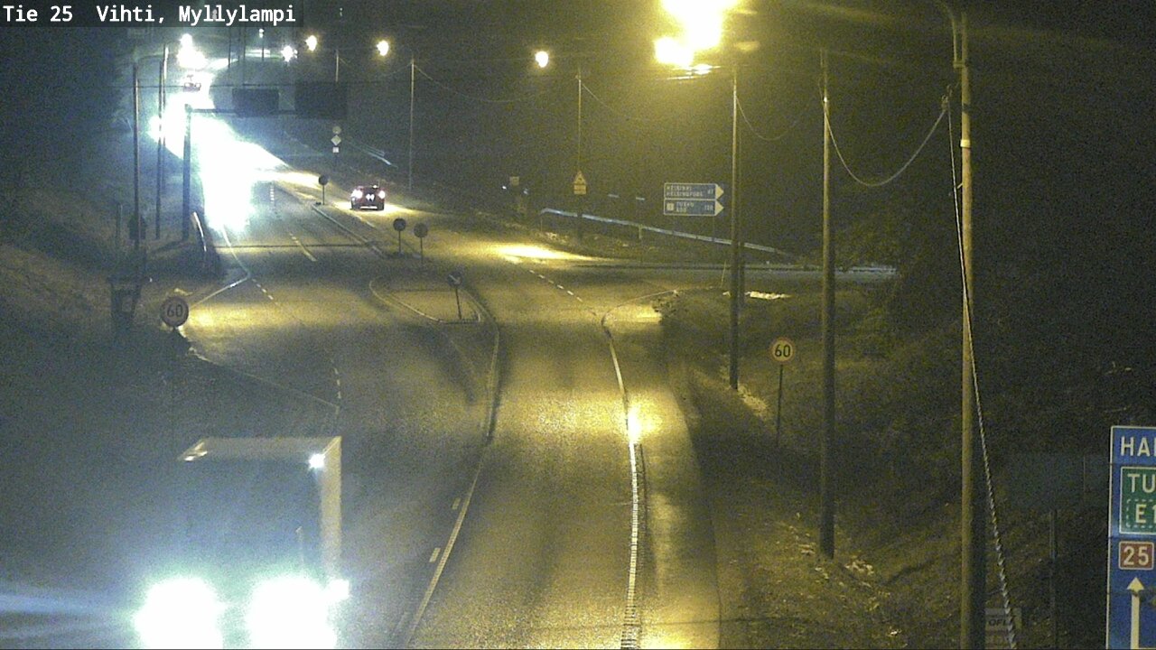 Weather Camera Image Väg 25 Lojo Myllylampi, Lohja, Uusimaa