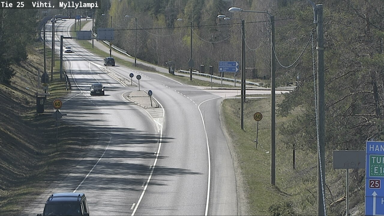 Kelikamerat Kuva Tie 25 Lohja Myllylampi, Lohja, Uusimaa