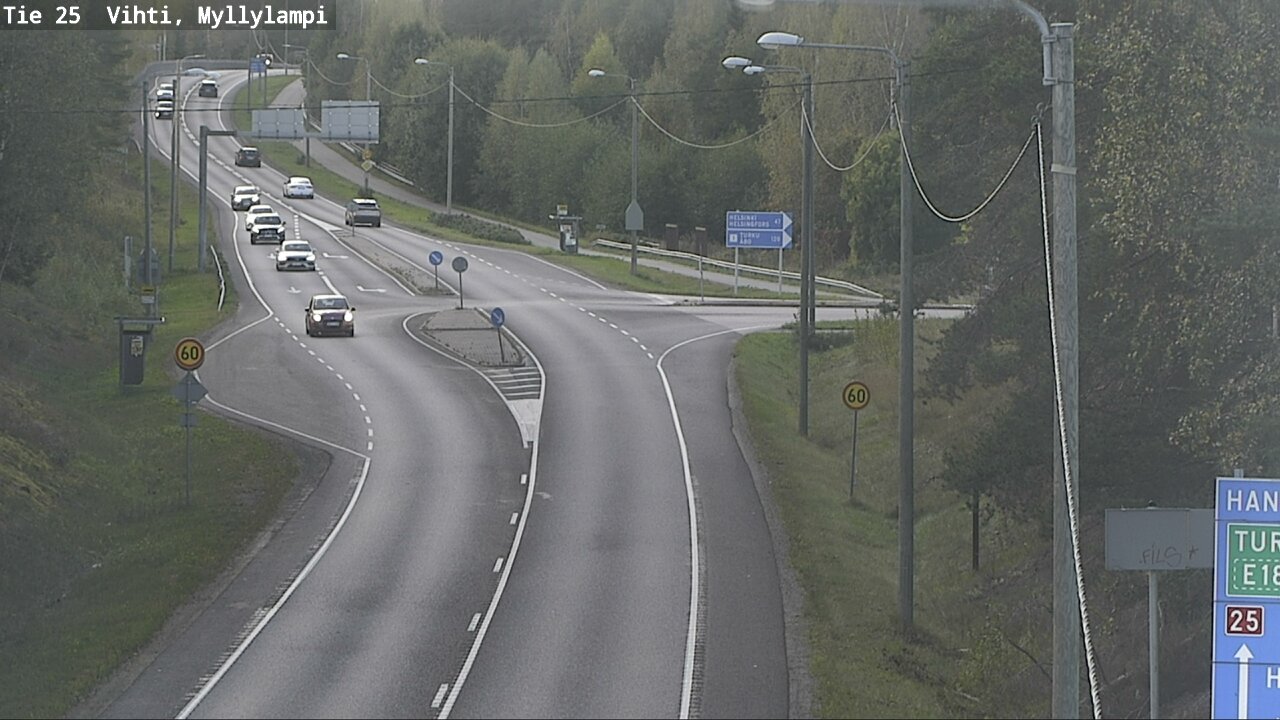 Weather Camera Image Road 25 Lohja Myllylampi, Lohja, Uusimaa