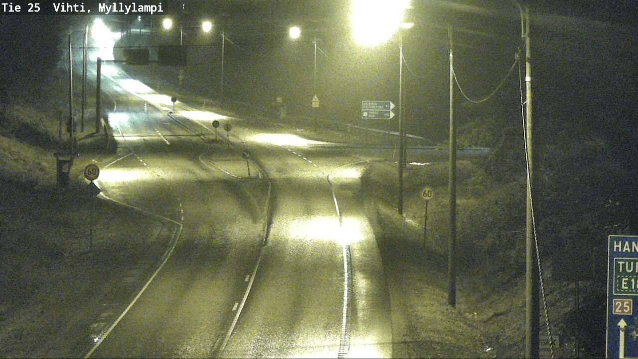 Weather Camera Image Väg 25 Lojo Myllylampi, Lohja, Uusimaa