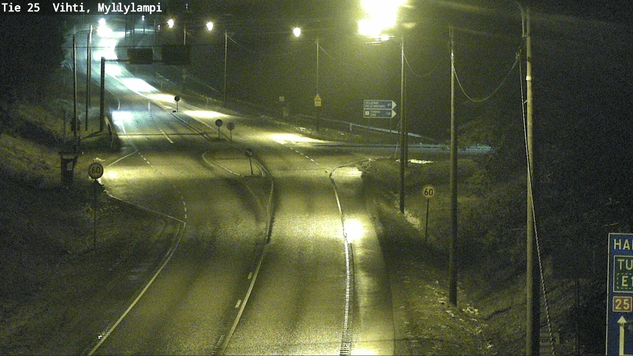 Weather Camera Image Väg 25 Lojo Myllylampi, Lohja, Uusimaa