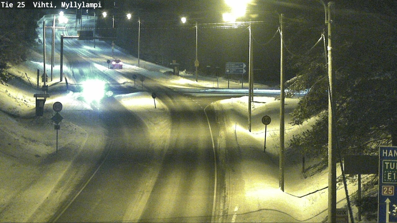 Weather Camera Image Road 25 Lohja Myllylampi, Lohja, Uusimaa