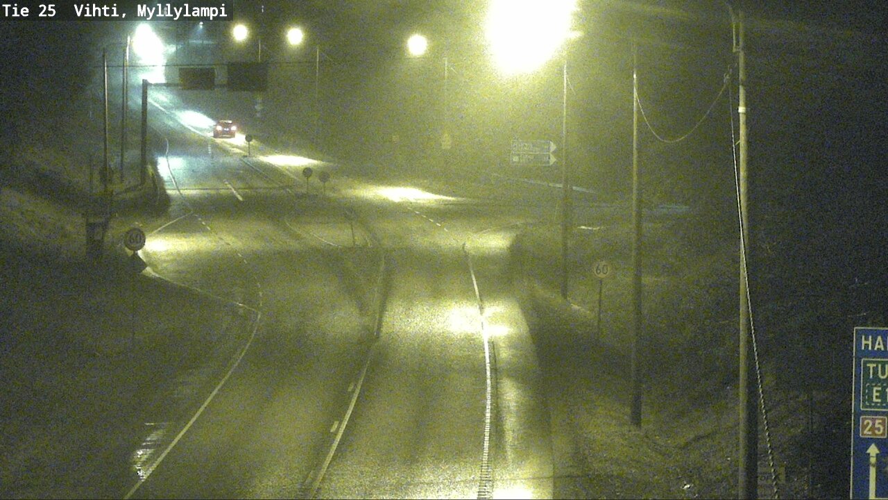 Weather Camera Image Väg 25 Lojo Myllylampi, Lohja, Uusimaa