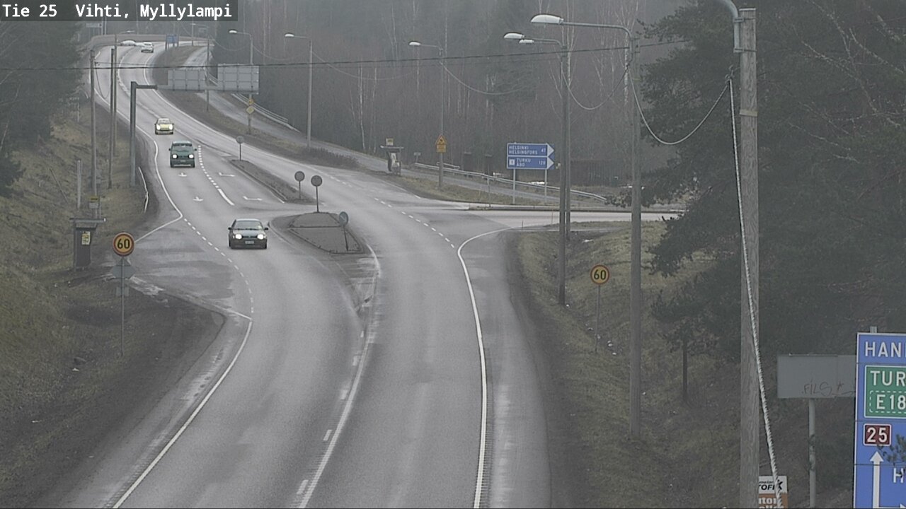 Weather Camera Image Road 25 Lohja Myllylampi, Lohja, Uusimaa