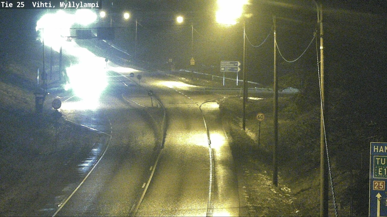 Weather Camera Image Väg 25 Lojo Myllylampi, Lohja, Uusimaa