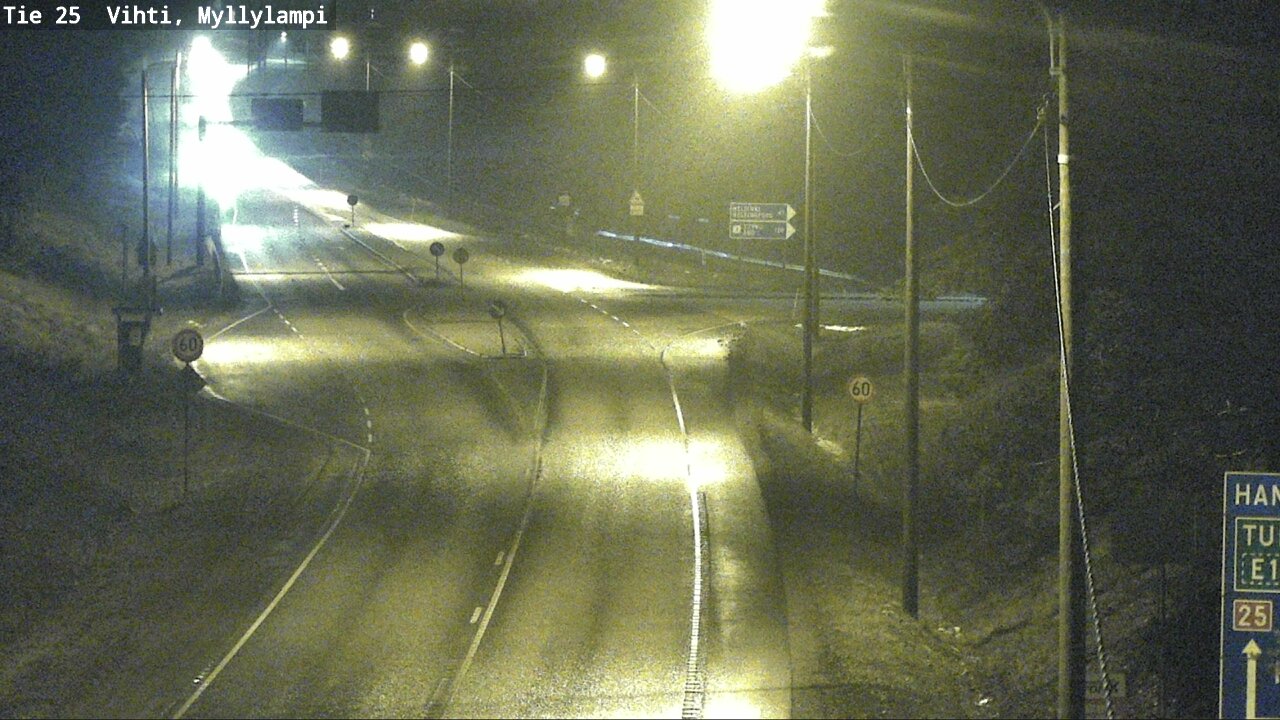 Weather Camera Image Väg 25 Lojo Myllylampi, Lohja, Uusimaa