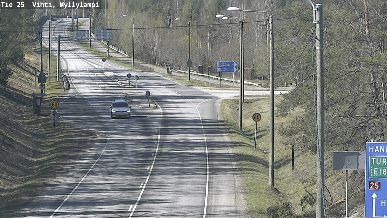 Kelikamerat Kuva Tie 25 Lohja Myllylampi, Lohja, Uusimaa
