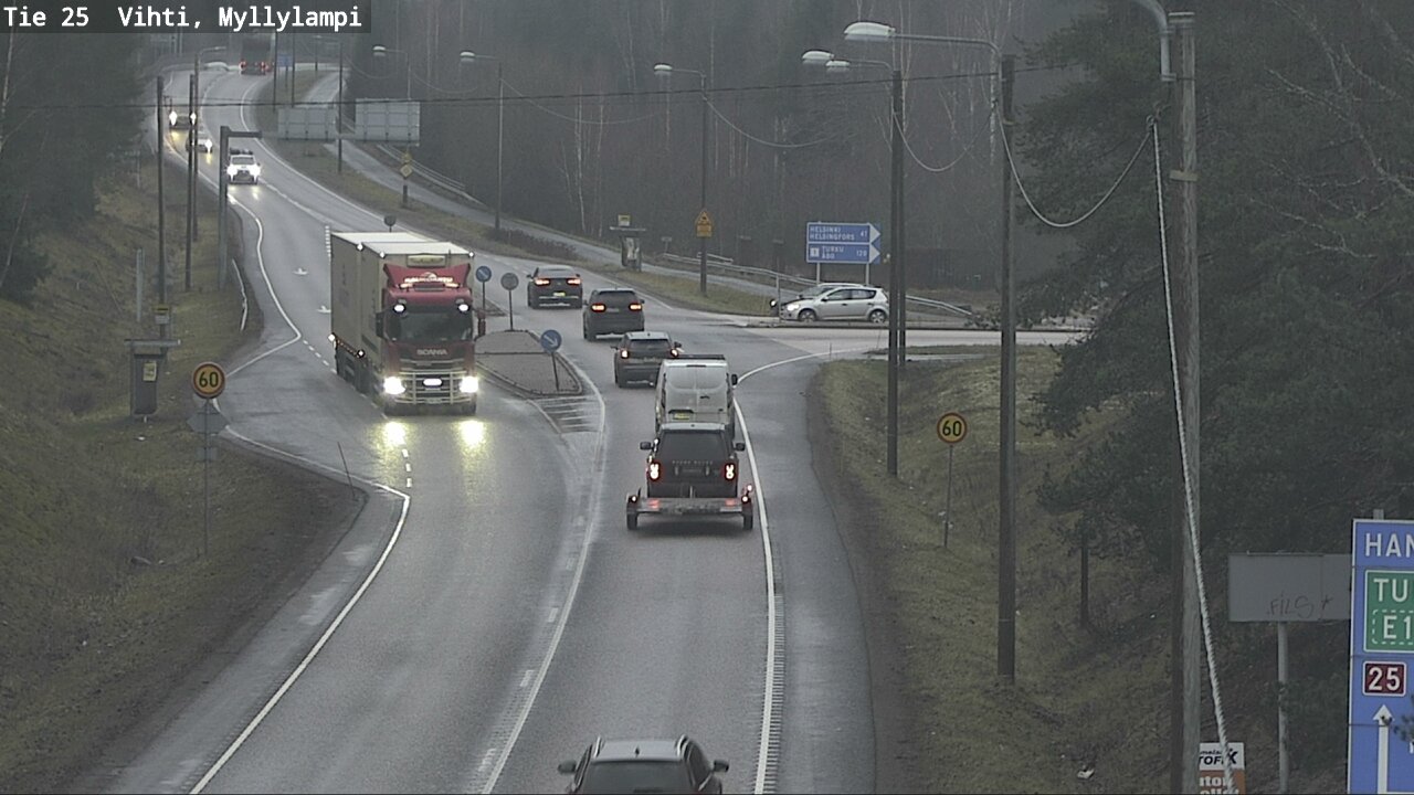 Weather Camera Image Road 25 Lohja Myllylampi, Lohja, Uusimaa