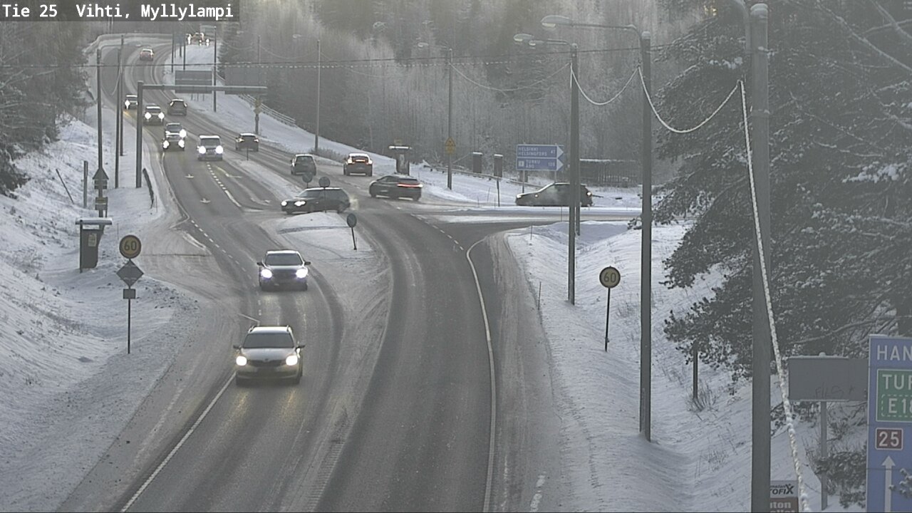 Weather Camera Image Road 25 Lohja Myllylampi, Lohja, Uusimaa