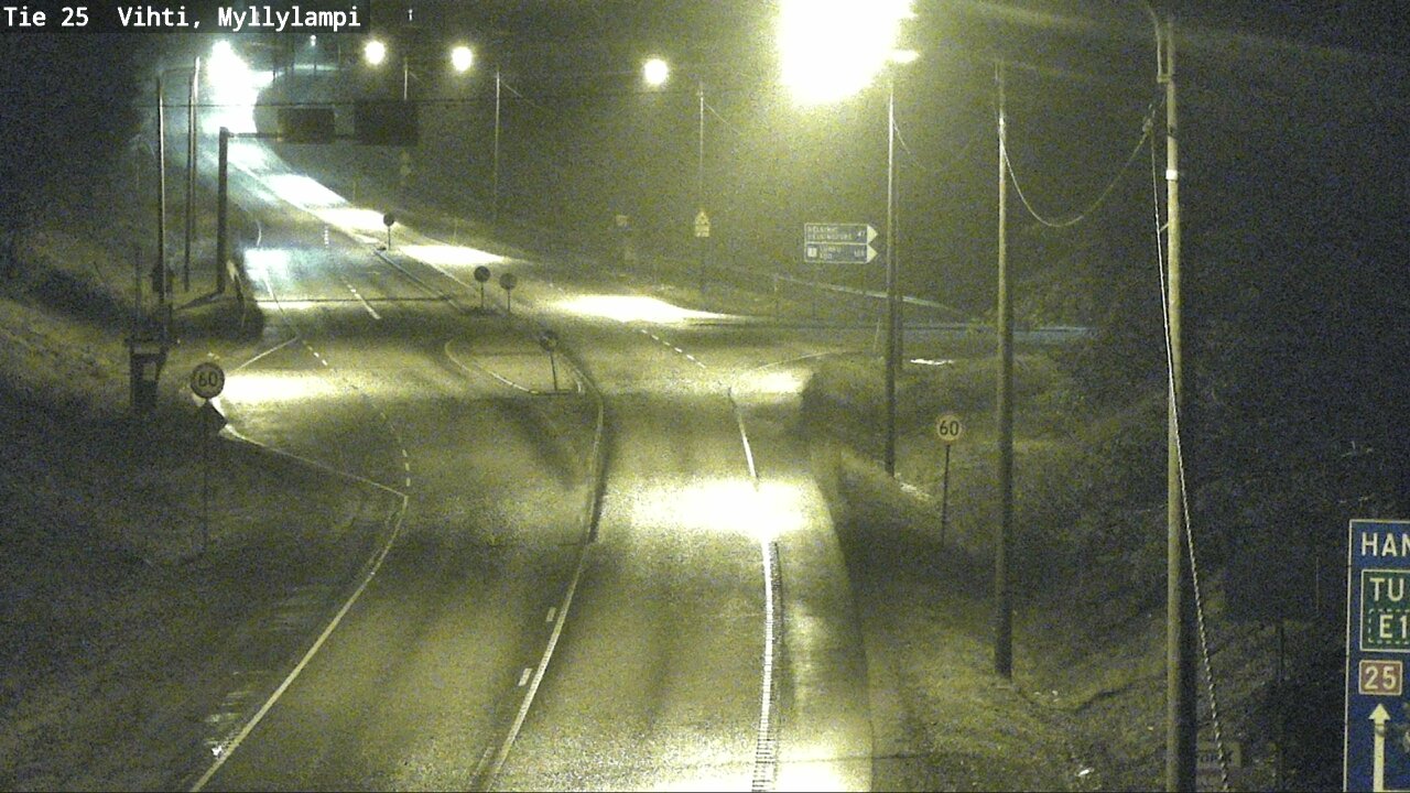 Weather Camera Image Väg 25 Lojo Myllylampi, Lohja, Uusimaa