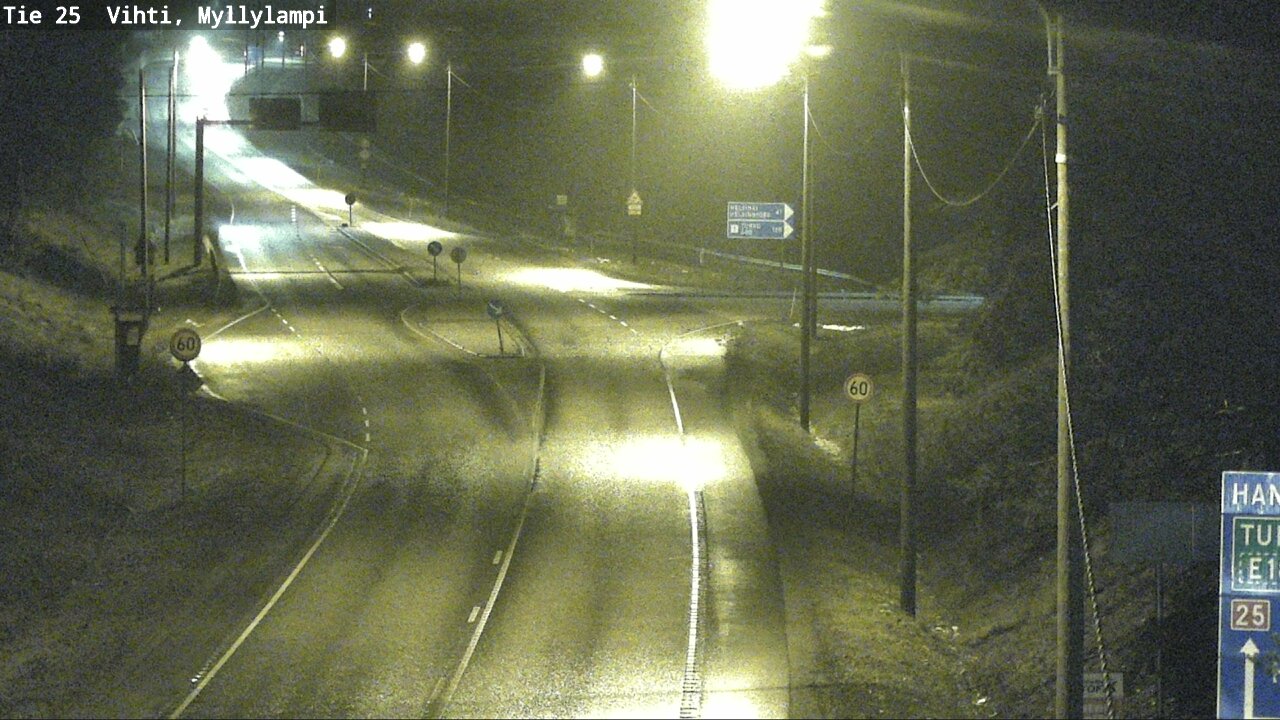 Weather Camera Image Väg 25 Lojo Myllylampi, Lohja, Uusimaa