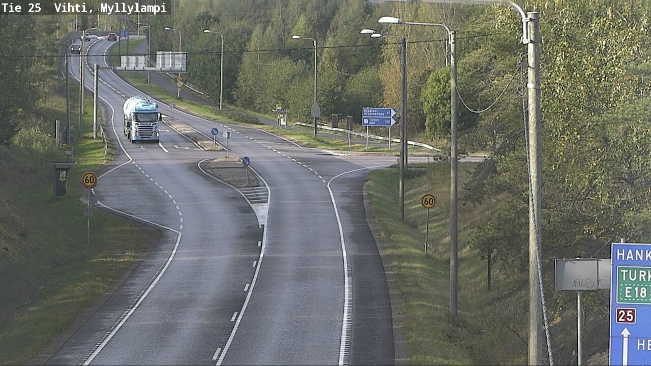 Weather Camera Image Road 25 Lohja Myllylampi, Lohja, Uusimaa