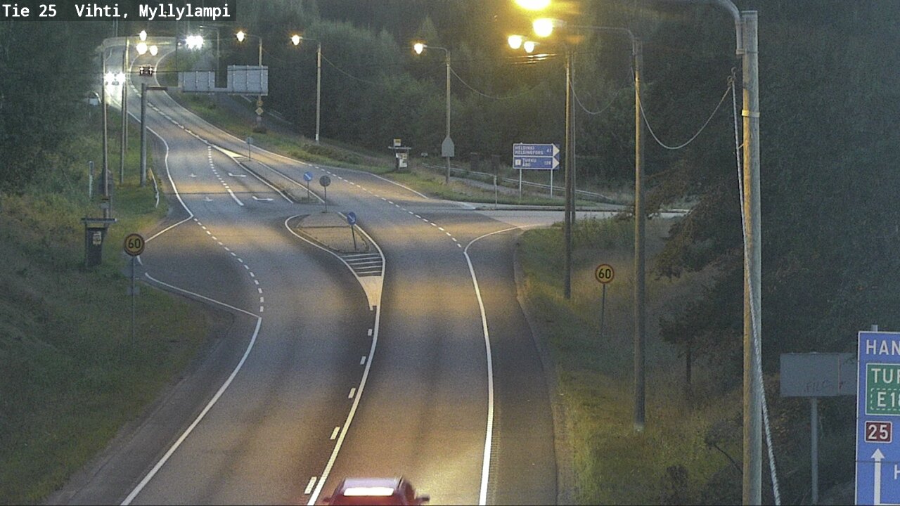 Weather Camera Image Väg 25 Lojo Myllylampi, Lohja, Uusimaa