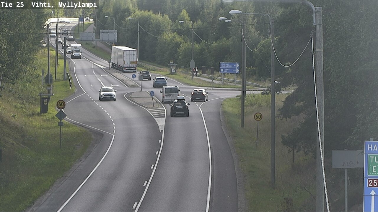 Weather Camera Image Väg 25 Lojo Myllylampi, Lohja, Uusimaa