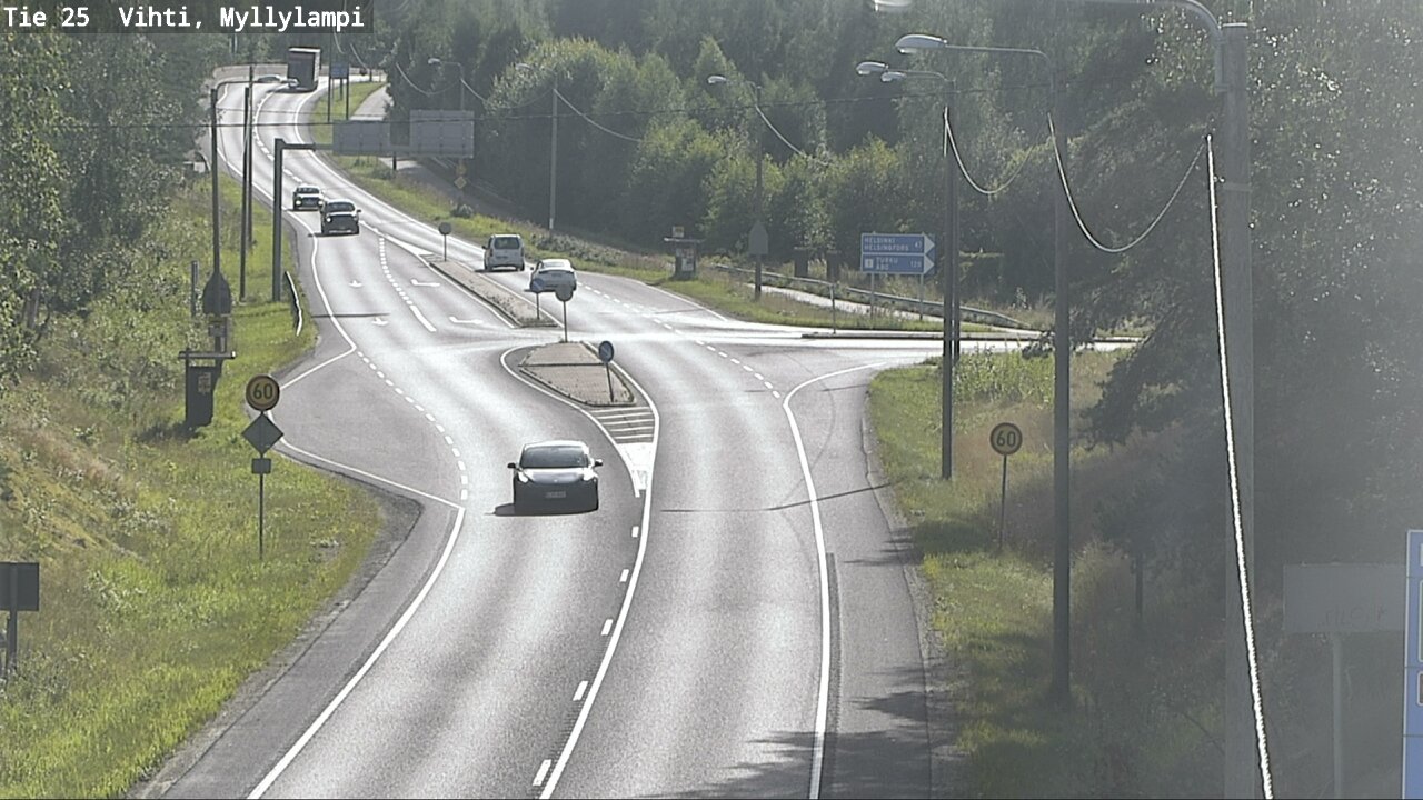 Weather Camera Image Väg 25 Lojo Myllylampi, Lohja, Uusimaa