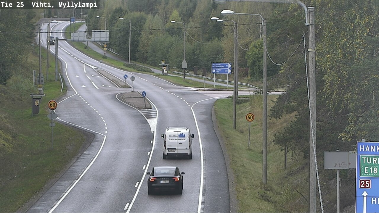 Weather Camera Image Road 25 Lohja Myllylampi, Lohja, Uusimaa