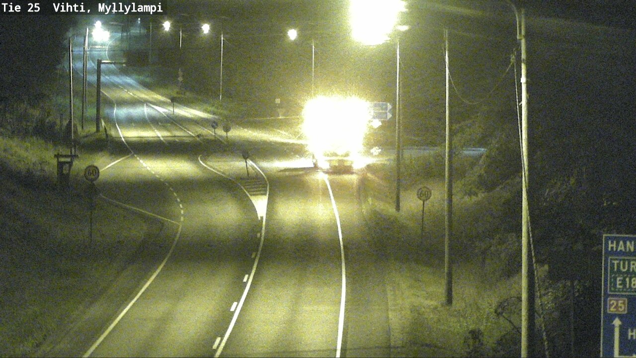 Weather Camera Image Väg 25 Lojo Myllylampi, Lohja, Uusimaa