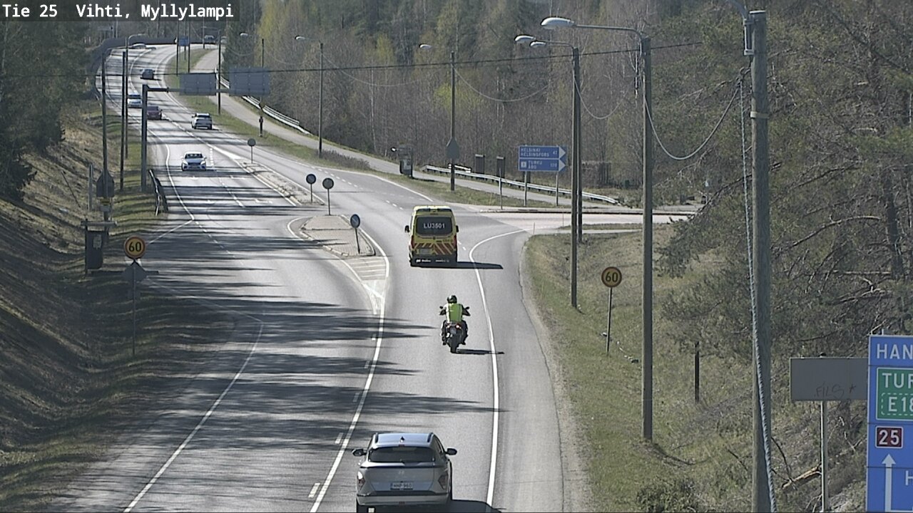 Kelikamerat Kuva Tie 25 Lohja Myllylampi, Lohja, Uusimaa