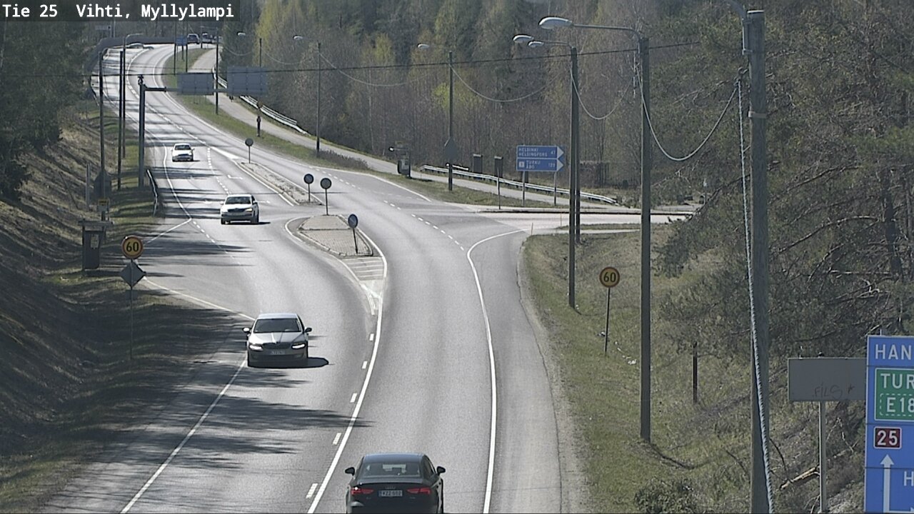 Kelikamerat Kuva Tie 25 Lohja Myllylampi, Lohja, Uusimaa
