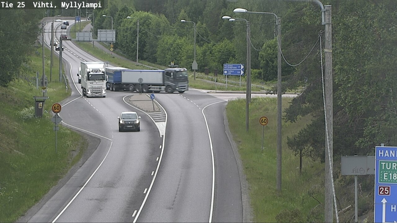 Weather Camera Image Road 25 Lohja Myllylampi, Lohja, Uusimaa