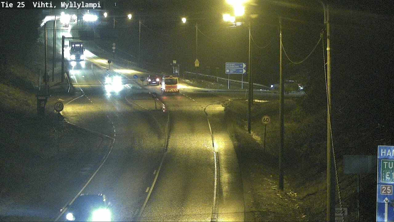 Weather Camera Image Väg 25 Lojo Myllylampi, Lohja, Uusimaa