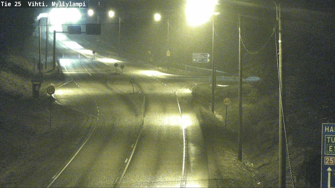 Weather Camera Image Väg 25 Lojo Myllylampi, Lohja, Uusimaa