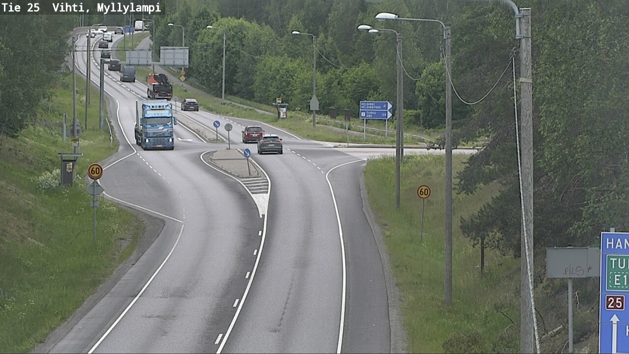 Weather Camera Image Road 25 Lohja Myllylampi, Lohja, Uusimaa