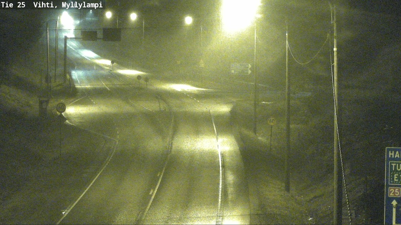 Weather Camera Image Väg 25 Lojo Myllylampi, Lohja, Uusimaa