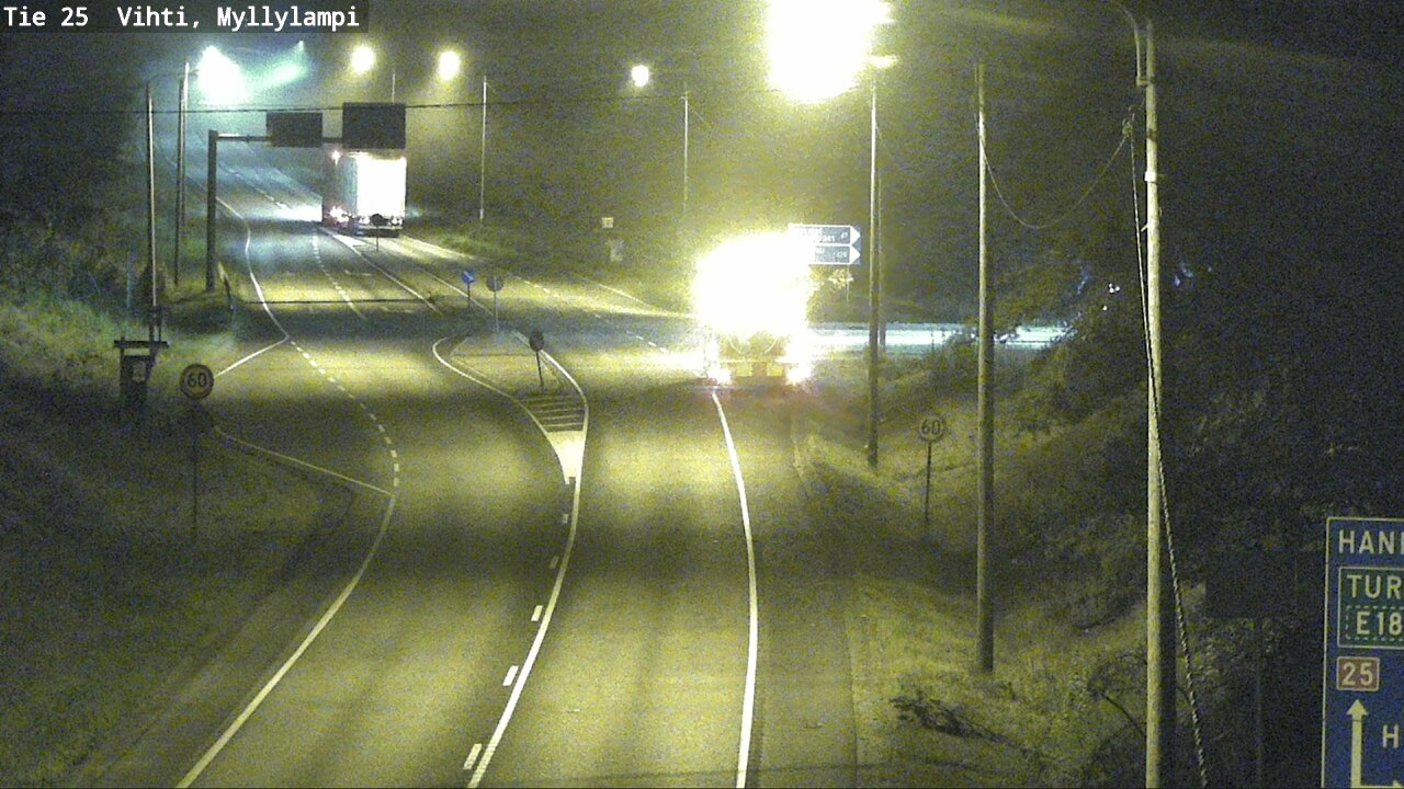 Weather Camera Image Väg 25 Lojo Myllylampi, Lohja, Uusimaa